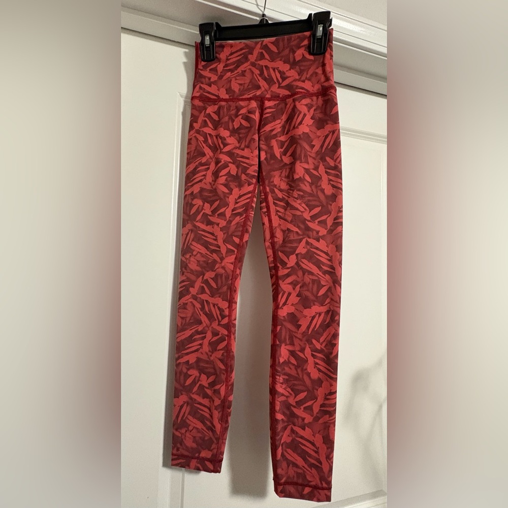 Lululemon Wunder Under High-Rise Tight 25" *Luxtreme-Spray Leaf Fireside Multi‎